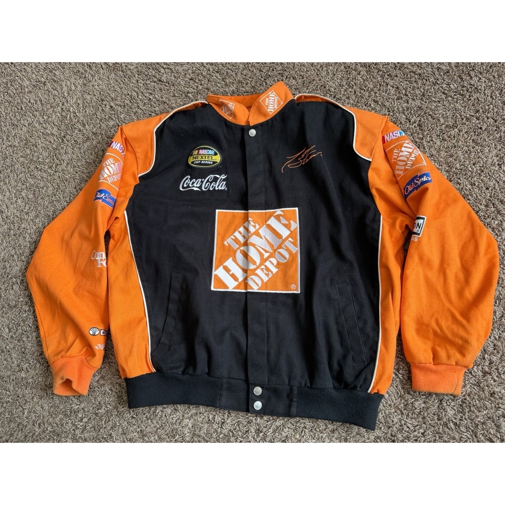 Vintage Tony Stewart #20 Home Depot Nascar Racing Jacket Size 2XL